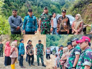 Wabup Murison dan Dandim Kerinci Tinjau Progres Perbaikan Jalan Amblas di Pungut Tengah