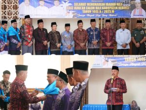 Bupati Monadi dan Wabup Murison Hadiri Pelepasan 326 Jemaah Calon Haji di Masjid Arraudoh Semurup