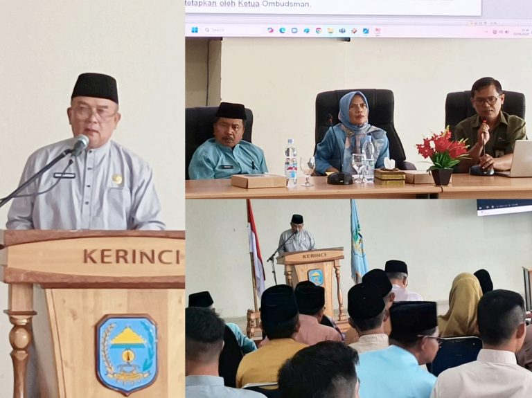 Sekda Kerinci Zainal Efendi Buka Rakor Pelayanan Publik 2025: Dorong Transformasi Digital dan Komitmen Layanan Prima