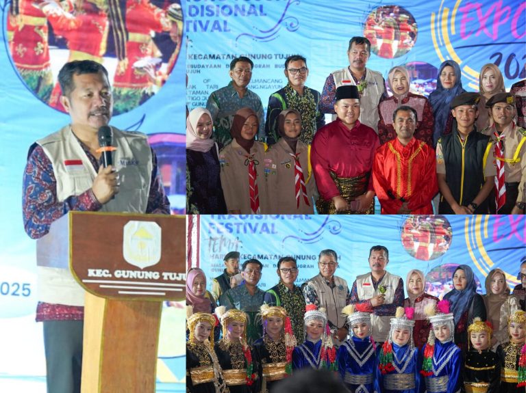 Hadiri Gunung Tujuh Tradisional Festival 2025, Bupati Monadi Tegaskan Komitmen Pelestarian Budaya Lokal