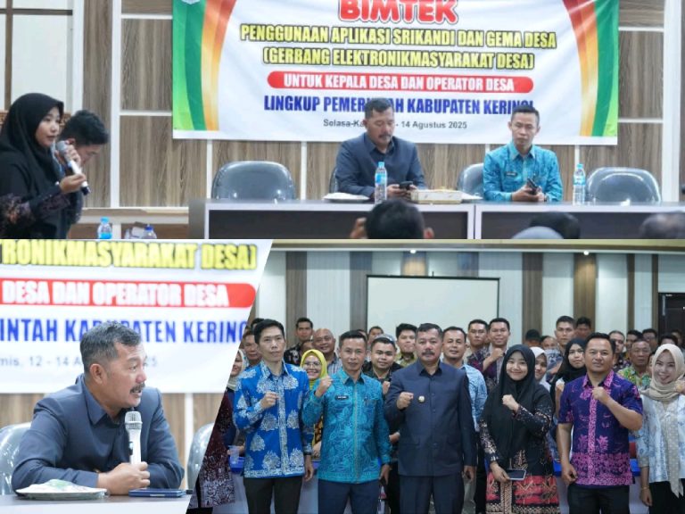 Bupati Monadi Tinjau Bimtek Aplikasi Desa, Tegaskan Pentingnya Layanan Publik Berbasis Teknologi