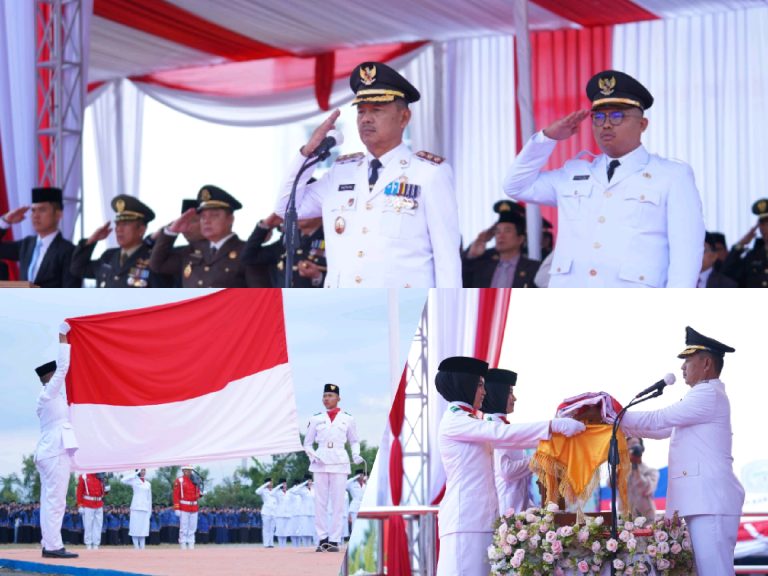 Upacara Penurunan Bendera HUT RI ke-80 Berlangsung Sukses, Wabup Murison Apresiasi Paskibraka Kerinci