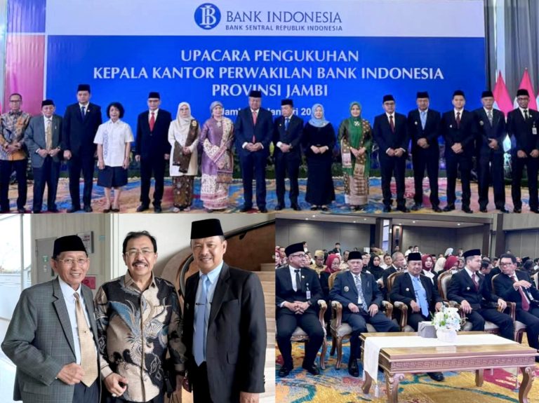 Hadiri Pengukuhan Kepala BI Jambi, Wabup Murison Apresiasi Peran Strategis Bank Indonesia