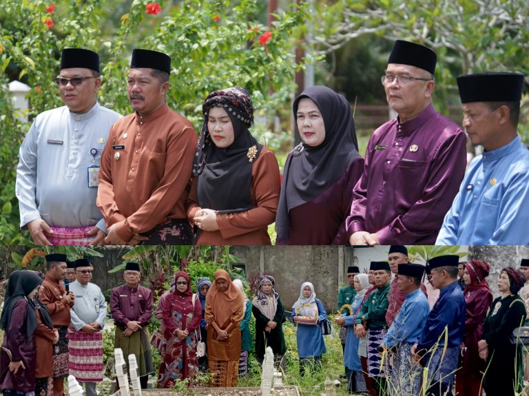 Bupati Monadi Pimpin Ziarah ke Makam Mantan Bupati Kerinci dalam Rangka HUT ke-69 Provinsi Jambi