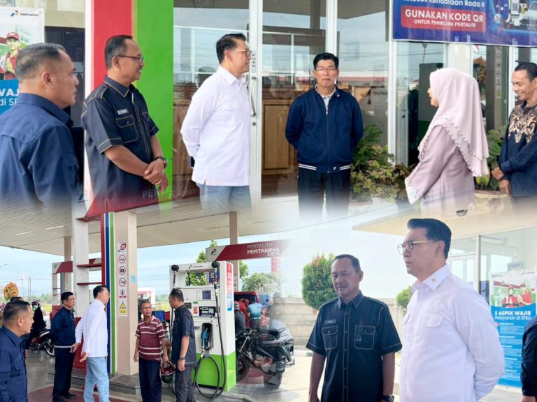 Pastikan Stok Pertalite Aman Jelang Lebaran, Wabup Murison Dampingi Anggota DPR RI Syarif Fasha Sidak SPBU