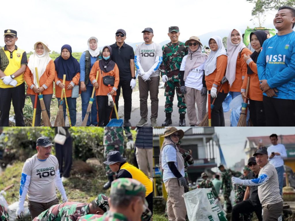 Gerakan Indonesia ASRI di Kayu Aro Barat, Bupati Monadi Ajak Masyarakat Budayakan Lingkungan Bersih dan Sehat