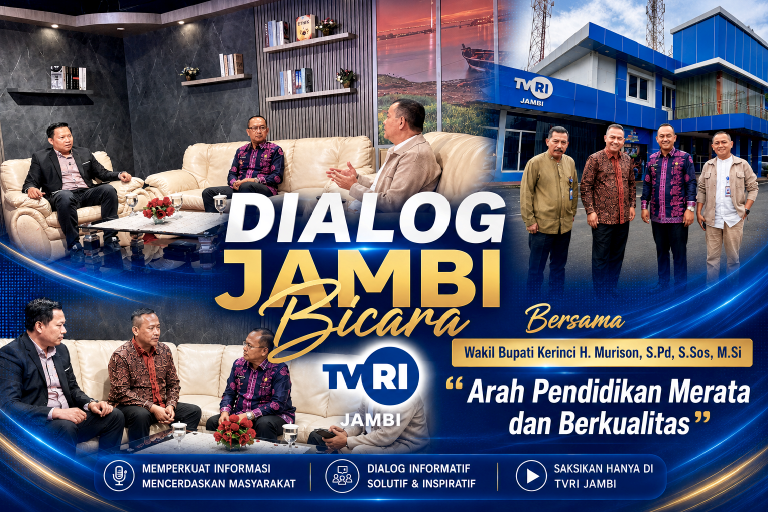 Dialog TVRI “Jambi Bicara” Wabup Murison Paparkan Arah Pendidikan Merata dan Berkualitas