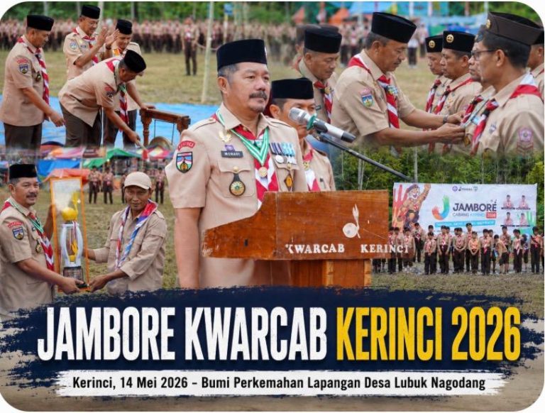 Bupati Monadi Buka Jambore Kwarcab Kerinci 2026, Tegaskan Pramuka Benteng Karakter Generasi Muda