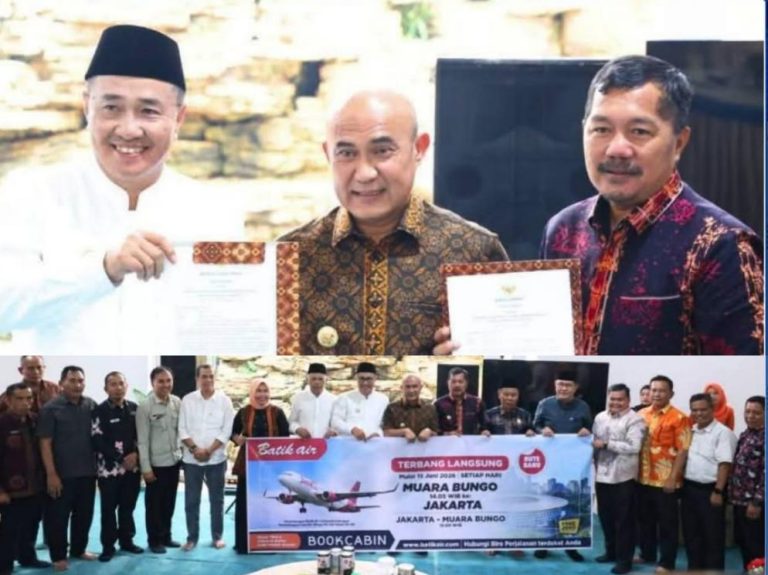 Tiga Daerah Sepakat Dukung Penerbangan Batik Air, Bupati Monadi Teken Komitmen Penguatan Konektivitas Udara