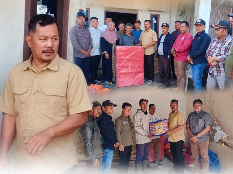 Bupati Monadi Hadir di Tengah Duka, Serahkan Bantuan Kebakaran di Bedeng Delapan dan Simpang Belui
