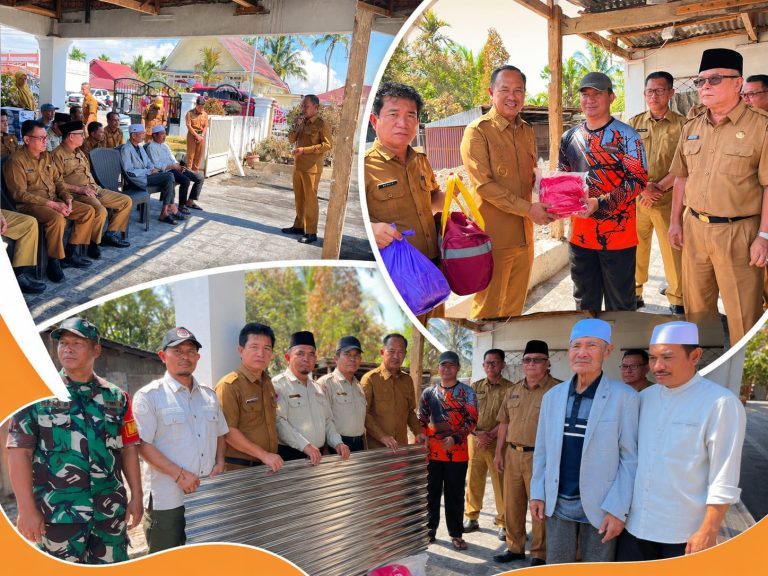 Wabup Murison Serahkan Bantuan Kebakaran di Sebukar, Wujud Kepedulian Pemkab kepada Warga Terdampak