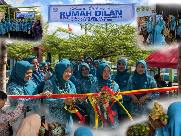 Hj. Hesnidar Haris Resmikan Rumah DILAN TP PKK Kerinci, Wadah Pemberdayaan Perempuan dan Literasi Masyarakat