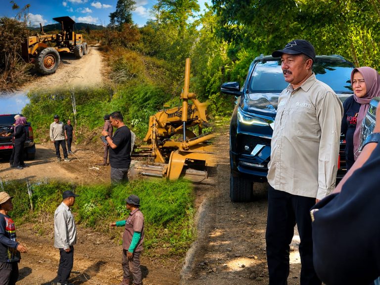 Komitmen Pemerataan Pembangunan, Bupati Monadi Tinjau Progres Jalan Selampaung – Masgo