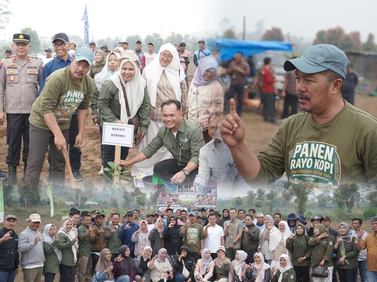 Tanam Perdana Kopi Arabika 2026, Bupati Monadi Dorong Pengembangan Kopi dari Hulu hingga Hilir