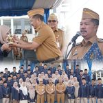 Upacara HUT ke-36 Perumda Tirta Sakti, Bupati Monadi Tekankan Transformasi Pelayanan dan Kepedulian Sosial